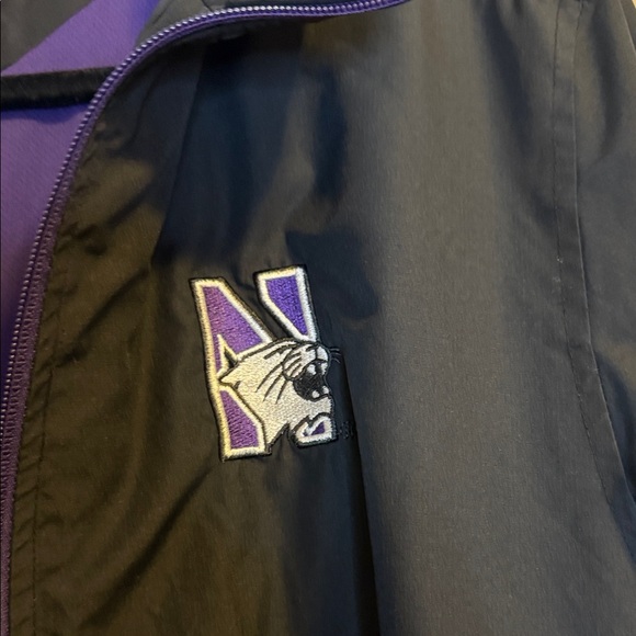 Northwestern University Under Armour Black Jacket with Purple Large - Picture 4 of 5